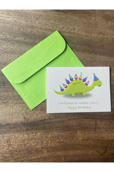 Greeting Card - Partysaurus 